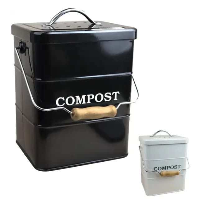 Linxor - Composteur, bac, Poubelle à Compost de Cuisine Rectangle - 3 L - Plusieurs Coloris