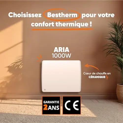 Bestherm ARIA Radiateur électrique à inertie sèche