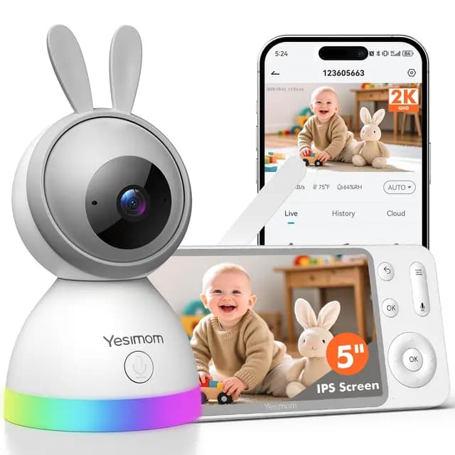 YESIMOM 8TM Babyphone Vidéo 2K
