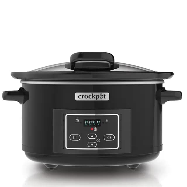 Crockpot Lift and Serve mijoteuse numérique | 4,7 litres (jusqu'à 5 personnes) | avec couvercle articulé et minuteur programmable à rebours | [CSC052X]