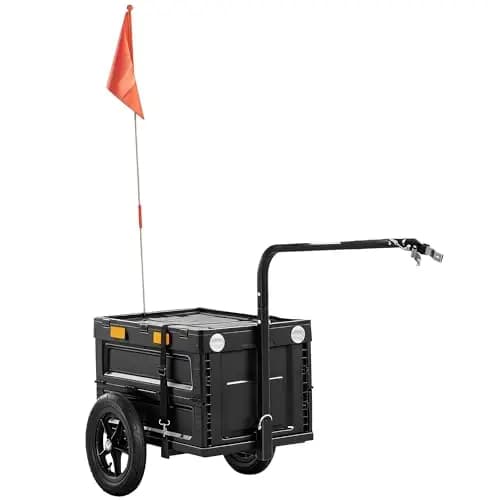 SPORTNOW Remorque Vélo Cargo Pliable 30kg – Image 1