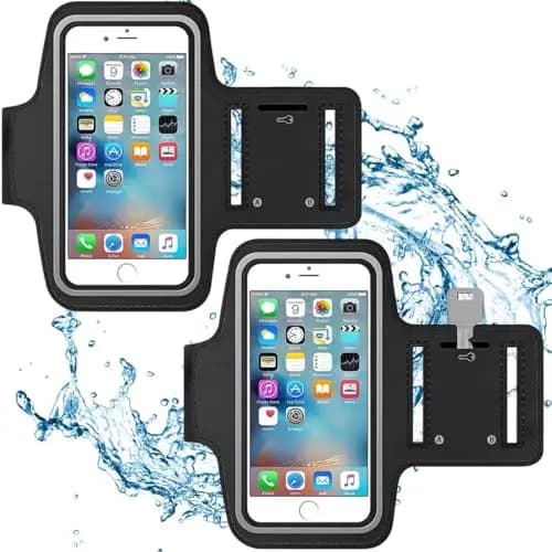 Brassard de Sport Universel Réglable - Running Armband Résistant à l'eau pour Smartphones, Téléphone Portable avec Support de Course