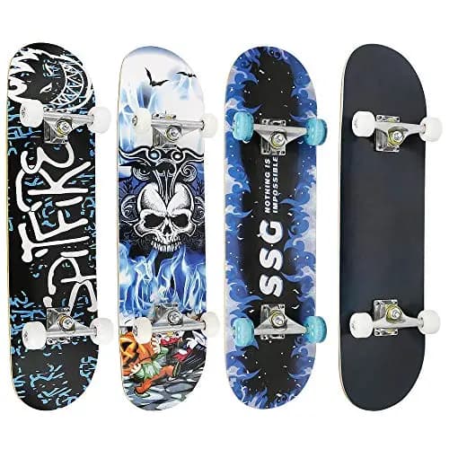 HUOLE Double Kick Skateboard – Image 1