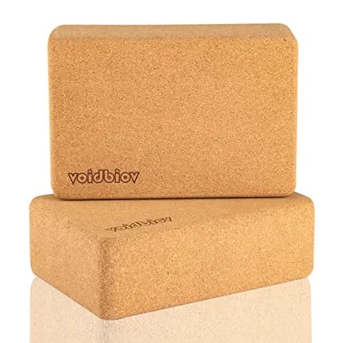 Bloc De Yoga en Liège(23 x 15 x 8 cm), Briques Professionnelles pour Le Yoga, Pilates, Fitness, Exercices