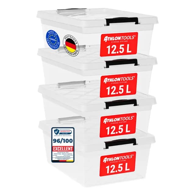 Athlon Tools Boîtes de Rangement Empilables