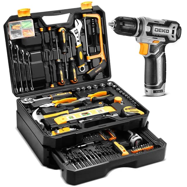 DEKO 238 Pièces Caisse à Outils sans Fil