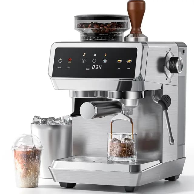AMZCHEF CE-CM1626-SV Machine à café espresso