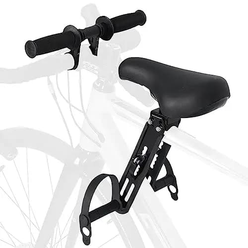 Mineup Siège de Vélo Monté à l'avant pour Avant Enfants, Siège de vélo pour Enfant avec Guidon, Sièges de vélo pour Enfants, Siege Velo Enfant Avant pour Enfants de 2 à 5 Ans, Jusqu'à 48 lbs