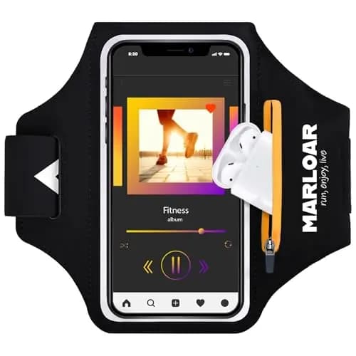 Brassard de Running pour Smartphone | Brassard de Bras réglable antidérapant – pour téléphones Jusqu’à 6,7”
