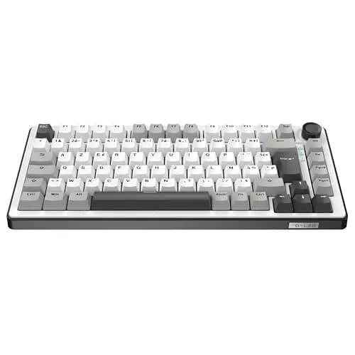 The G-Lab KEYZ Elite 300 WG - Clavier Gamer sans Fil TKL, Tri Mode 2.4 Ghz/Bluetooth/Filaire - Clavier Mécanique Hot Swap, Switch Pré-lubrifié, Gasket 5 Couches, RGB+Macro - AZERTY FR - Windows/Mac – Image 1