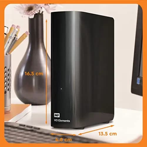 WD 20 To Elements HDD de bureau, USB 3.0, (supplémentaire pour les photos, la musique, les vidéos et tous les autres fichiers, résistant aux chocs) noir