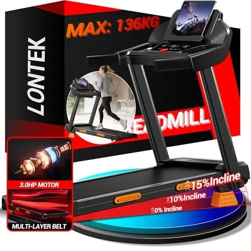 LONTEK Tapis de Course Pliable 12KM/H