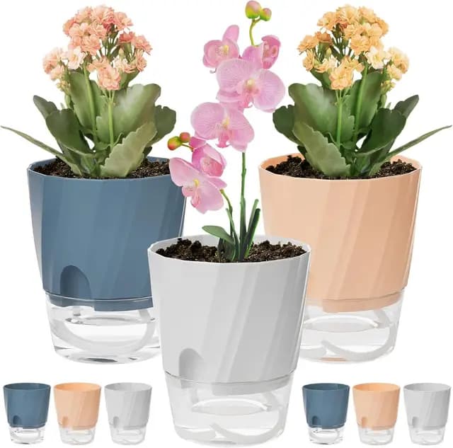 KAHEIGN Pot Auto-arrosage 12cm
