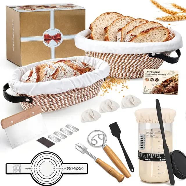 Biigdan Kit Pain au Levain 21 Pièces