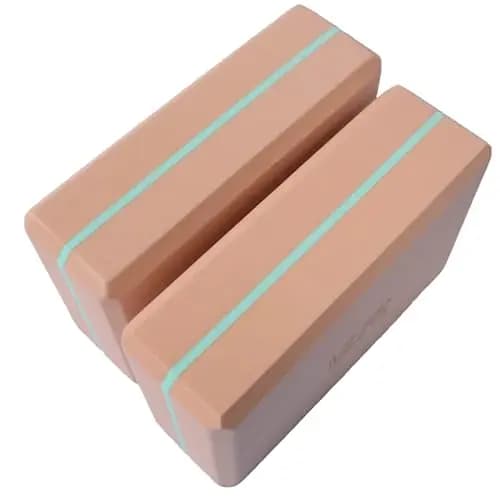 Lot de 2 Blocs de Yoga de VLFit – Choix de Couleur- (2 pièces) - 22 x 15 x 7,6 cm par bloc - Blocs de yoga pour homme et femme - Blocs pour Pilates