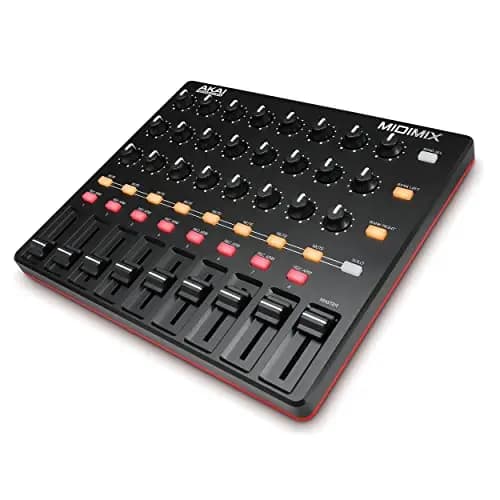 Akai Professional MIDImix - Mixeur et Contrôleur MIDI Portable et Ultra Performant avec 8 Faders et 24 Potentiomètre, Ableton Live Lite Inclus – Image 1