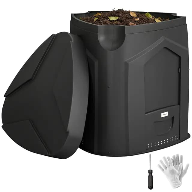 Outsunny 240L Composteur Triangulaire