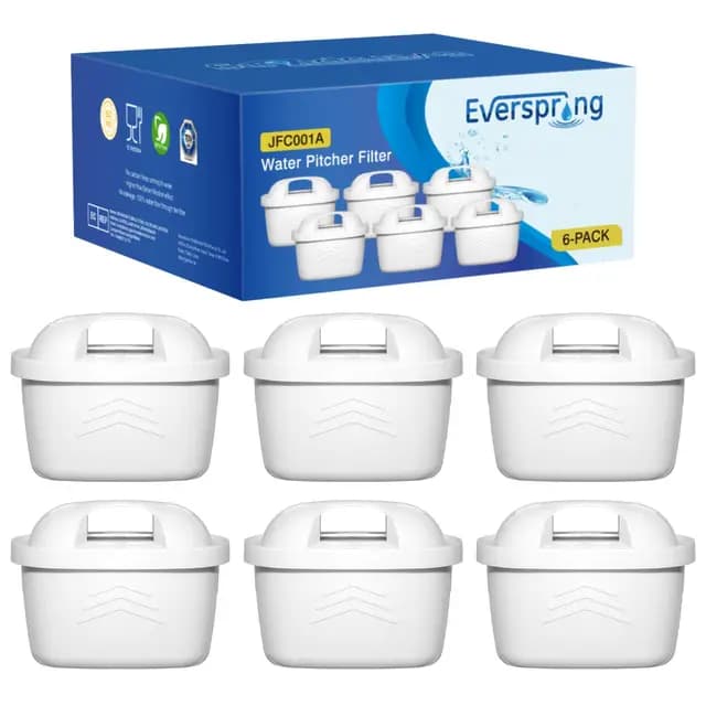 EVERSPRING Filtres eau pour bouilloire 6 pcs