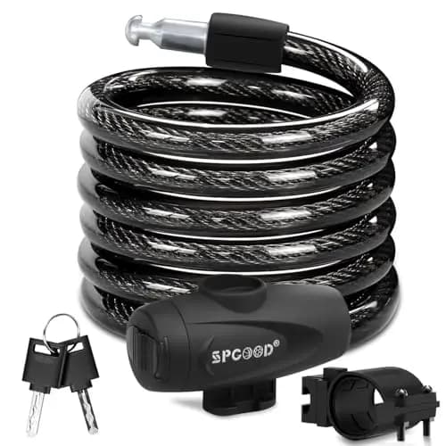 SPGOOD Antivol Vélo Chaîne 120cm
