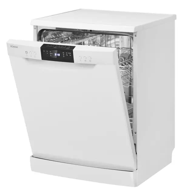 Bomann Lave-Vaisselle Encastrable 60 cm GSP7419-14 Couverts, Blanc, Acier Inoxydable, 7 Programmes, Affichage LED, Fonction Ouverture Automatique, 47 dB