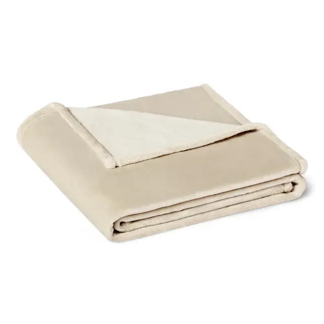 Amazon Basics Couverture Polaire Beige
