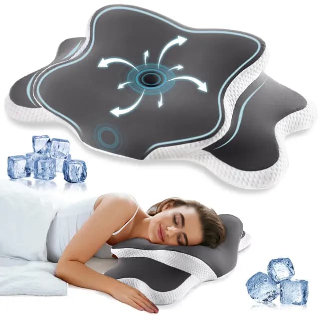 YunNasi Oreiller Ergonomique Mémoire de Forme