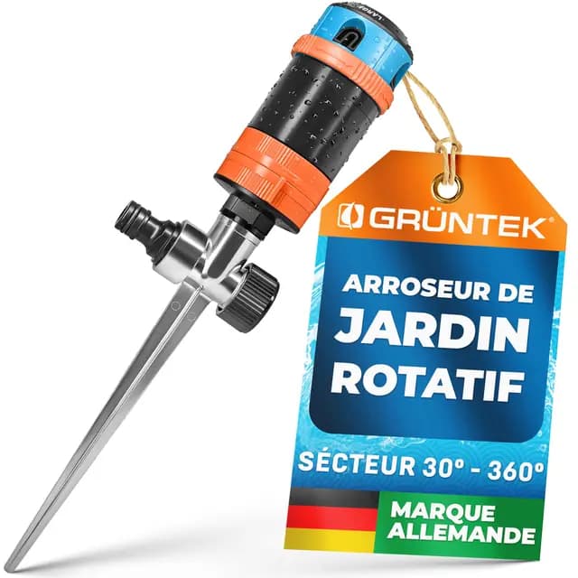 GRÜNTEK Arroseur Rotatif 360°