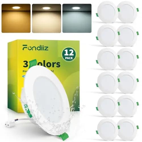 Fondiiz Lot de 12 Spots LED Encastrables