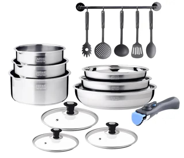 Arthur Martin 5535 Batterie de cuisine inox