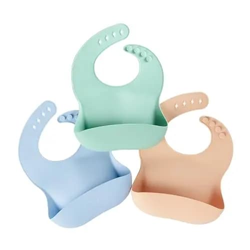 Nuby Bavoirs Silicone Garçon