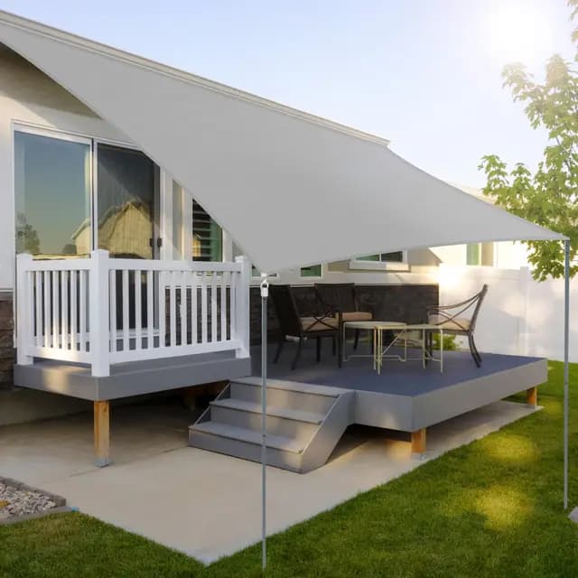 Voile d'ombrage Rectangulaire 4x5m Imperméable Protection UV 99% Toile Ombrage Dissipation Rapide de la Chaleur Résiste à des Forces de Traction élevées Voile d'ombrage pour Patio Jardin Extérieur