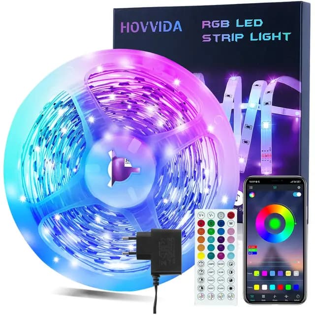 HOVVIDA Bande LED RVB 10M