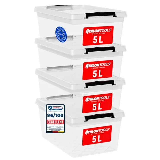 Athlon Tools Boîtes de Rangement Plastique