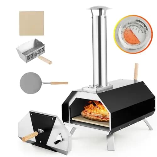 GYMAX Four à Pizza Extérieur