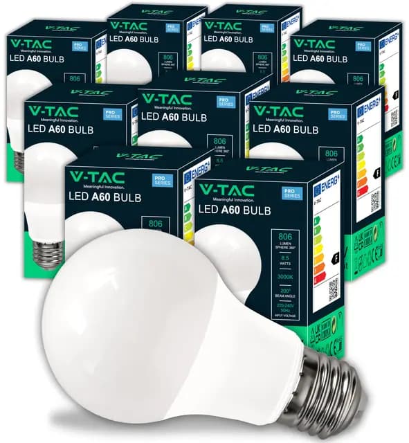 V-TAC Ampoule LED E27 8,5W