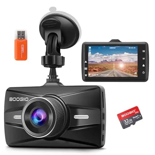 BOOGIIO Dashcam Voiture 1080P