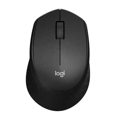 Logitech M330 Silent Plus Souris Sans Fil, Récepteur Nano USB 2,4GHz, Résolution Capteur Optique 1000 ppp, Pile Durée 2 ans, Compatible PC, Mac, Ordinateur Portable, Chromebook - Noir