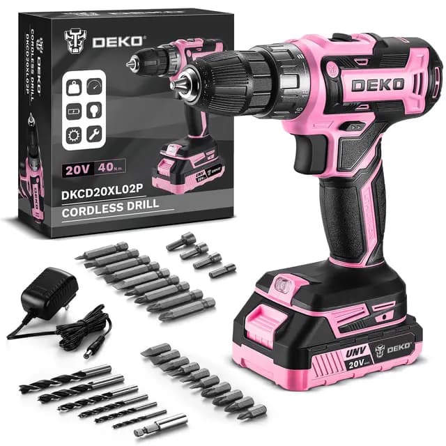 DEKOPRO Perceuse sans fil 20V
