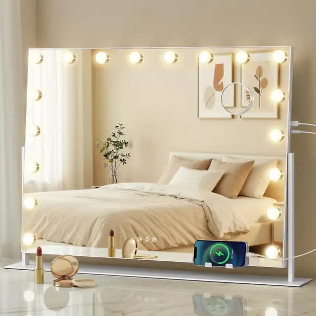 SONGMICS LWM003WC02 Miroir de Maquillage LED