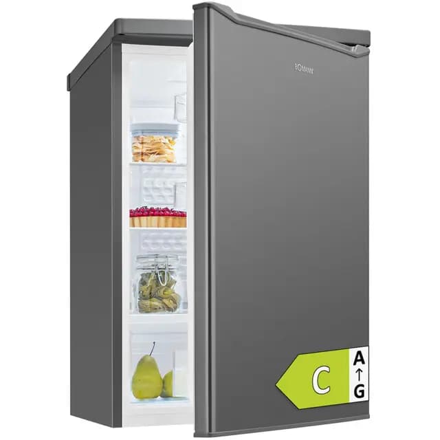 Bomann VS7258 Réfrigérateur 126 L Inox Classe C