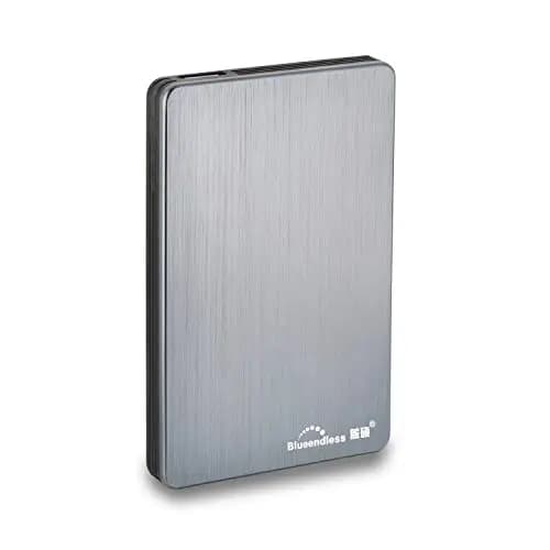 Disque Dur Externe Portable avec USB3.0 pour Ordinateur de Bureau et Portable 6,3 cm 500Go Gris