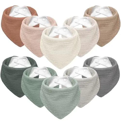 Susurration Bavoirs Bandana 10 Pièces – Image 1