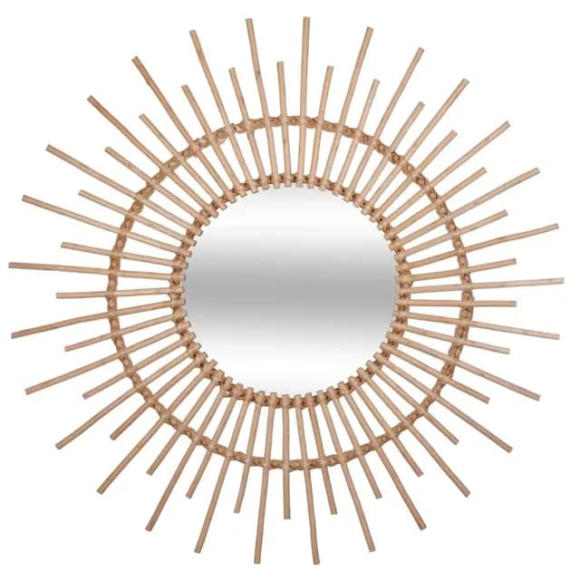 Univers Decor Miroir rotin mural 76 cm