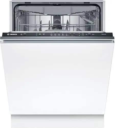 Bosch SMV25EX02E Série 2 Lave-vaisselle encastrable, entièrement escamotable, InfoLight : affichage du programme LED, 3 paniers, EcoDosage, AquaStop, 60 cm