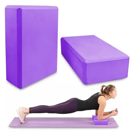 Lixiluxia 23×15×7.6cm Lot de 2 Brique Yoga, Bloc Yoga, Blocs de en Mousse EVA Haute Densité pour Améliorer l'équilibre et la Flexibilité pour le Pilates, Méditation