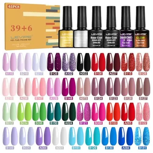 LEVIPE Coffret Vernis Gel 45 Pièces