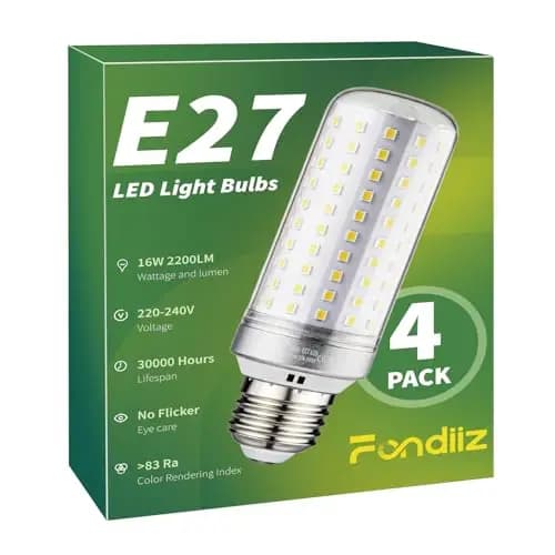 Fondiiz Ampoule LED E27 16W Blanc Froid