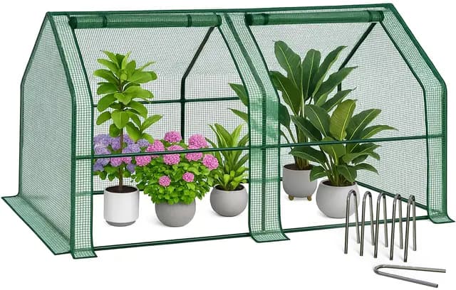 VOUNOT Mini Serre de Jardin Verte – Image 1