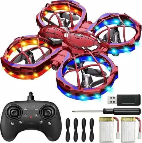 Mini Drone pour Enfants - Drone Télécommandé Débutant avec Évitement d'Obstacles - Jouet pour Garçons 14+ Ans - 3 Vitesses, 360°, Suspension Automatique - Cadeau Anniversaire Noël