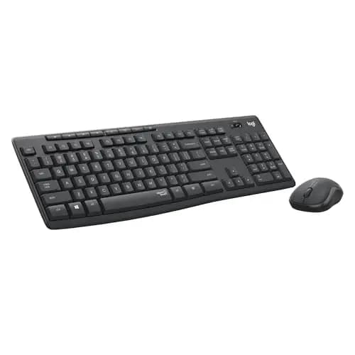 Logitech MK295 Silent ensemble souris et clavier sans fil avec technologie SilentTouch, pavé numérique taille standard, réactivité instantanée sans fil, 90% de bruit en moins, AZERTY Français - Gris – Image 1